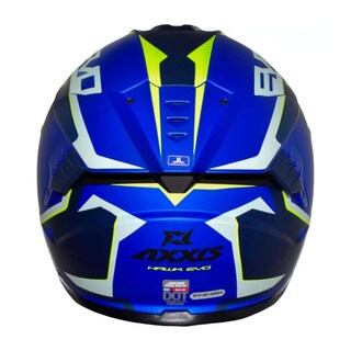 Foto 3 | Foto 3 | Casco Para Moto Talla Xl Certificado Hawktitn Azul Axxis