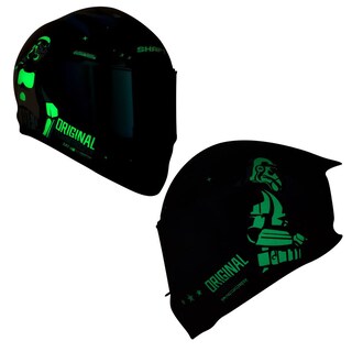 Foto 3 | Foto 3 | Casco para Motociclista Talla L Integral Trooper Negro Brillo Azul Shaft