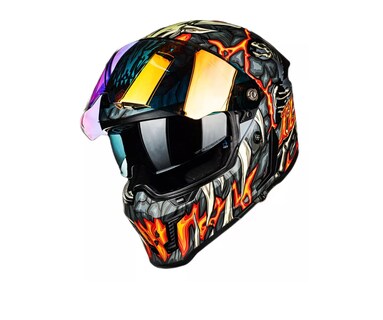 Foto 1 | Foto 1 | Casco Ilm Mf509 Day One Orange para Motociclista