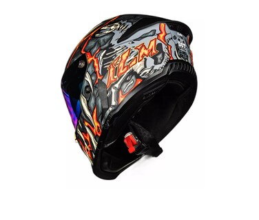 Foto 2 | Foto 2 | Casco Ilm Mf509 Day One Orange para Motociclista