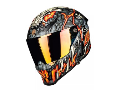 Foto 4 | Foto 4 | Casco Ilm Mf509 Day One Orange para Motociclista