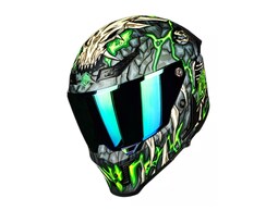 Casco De Moto Integral Ilm Mf509 Day 1 Green