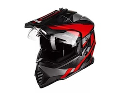 Casco De Moto Dual Sport Ilm Ws902 Red Black