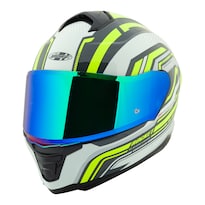Casco Integral Rkt 110 Highside Blanco + Mica Iridium
