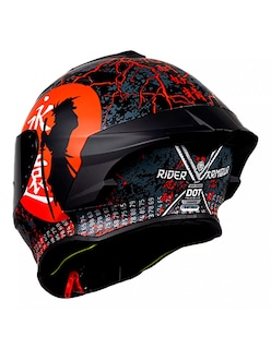 Foto 3 | Foto 3 | Casco Integral Para Moto Kov Buster Rider Armour Rojo