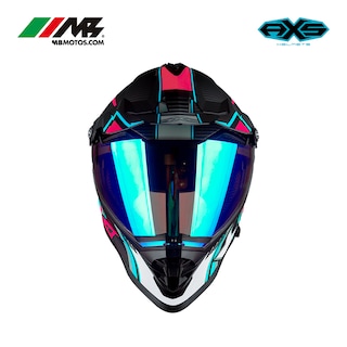 Foto 4 | Foto 4 | Casco Para Motocicleta Axs Beretta Azul