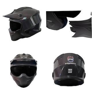 Foto 1 | Foto 1 | Casco Abatible Edge Kombat color Gris Talla EG