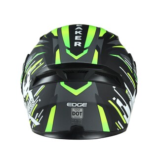 Foto 5 | Foto 5 | Casco Abatible para Motocilista Edge Skybreaker Gris con Verde Certificado Dot Talla XXL