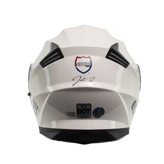 Foto 6 | Foto 6 | Casco Abatible Edge Helmets Oficial Jet 2 Blanco Certificado Dot Moto