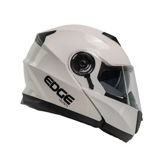 Foto 6 | Foto 6 | Casco Abatible Edge Helmets Oficial Jet 2 color Blanco y Gris Certificado Dot Moto Talla XL