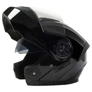 Foto 3 | Foto 3 | Casco Motociclista Seguro Mxbln-002 1pza color Negro Talla M Abatible