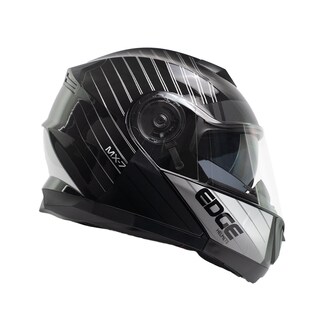 Foto 5 | Foto 5 | Casco Abatible Edge Helmets Oficial Jet 2 Mx-7 color Negro Certificado Dot Moto Talla L