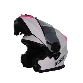 Foto 3 | Foto 3 | Casco Abatible Edge Helmets Oficial Jet 2 Blanco Certificado Dot Moto