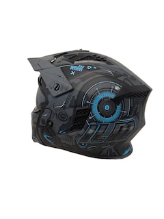 Foto 4 | Foto 4 | Casco Integral de Motociclista ILM Z302 Mechanical Red