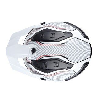 Foto 2 | Foto 2 | Edge Moto Edge Kombat Carbón Blanco Brillante Lux Certificado Dot