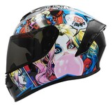 Casco para Motociclista Edge Grande Multicolor DC Comics Harley Quinn