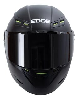 Foto 2 | Foto 2 | Casco para Motociclista Edge Extragrande Negro Certificado DOT