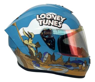 Foto 2 | Foto 2 | Casco para Motociclista Looney Tunes Corre Caminos Cert Dot