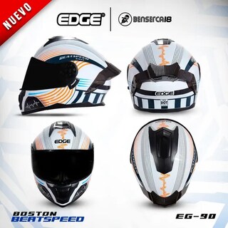 Foto 3 | Foto 3 | Casco para Motociclista Edge Boston Beatspeed Cert Dot