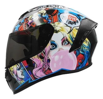 Foto 1 | Foto 1 | Casco para Motociclista Edge Chico Multicolor DC Comics Harley Quinn