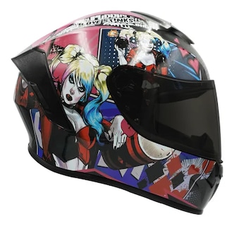 Foto 2 | Foto 2 | Casco para Motociclista Edge Chico Multicolor DC Comics Harley Quinn