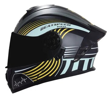 Foto 1 | Foto 1 | Casco para Motociclista Edge Extragrande Negro Abatible