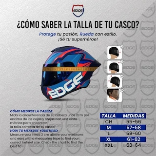 Foto 3 | Foto 3 | Casco para Motociclista Edge Spyder