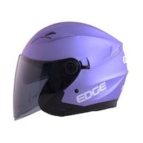 Casco Para Moto Edge Jaguar Sólido Púrpura Certificado Dot