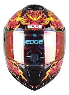 Foto 2 | Foto 2 | Casco Para Moto Dragon Rojo Abatible Dot/ece Con Luz Led