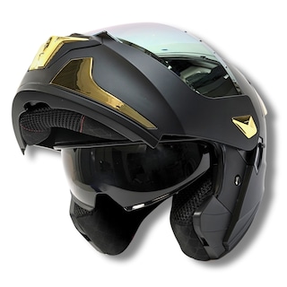 Foto 3 | Foto 3 | Casco 2w Abatible Fury Negro Mate Con Led L