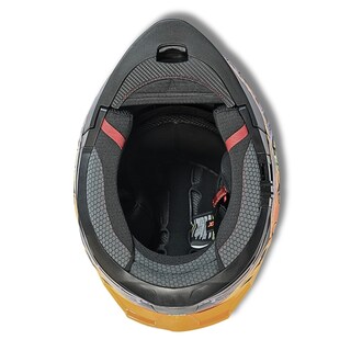 Foto 8 | Foto 8 | Casco 2w Abatible Xolo Negro Naranja Xxl
