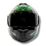 Casco 2w Abatible Dakota Negro Con Led M