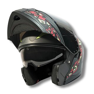 Foto 3 | Foto 3 | Casco 2w Abatible Monster Negro Mate Xxl