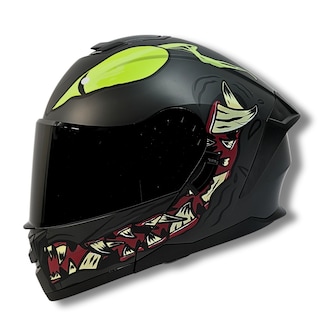 Foto 4 | Foto 4 | Casco 2w Abatible Monster Negro Mate Xxl