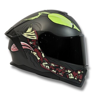 Foto 5 | Foto 5 | Casco 2w Abatible Monster Negro Mate Xxl