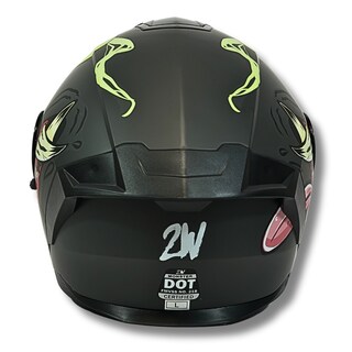 Foto 6 | Foto 6 | Casco 2w Abatible Monster Negro Mate Xxl