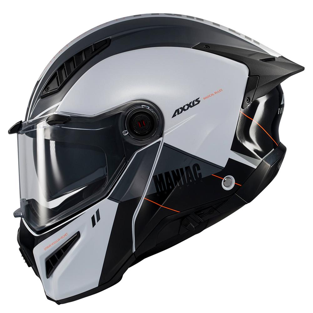 Casco Abatible Titanium Lents Certificado Axxis Talla Xl