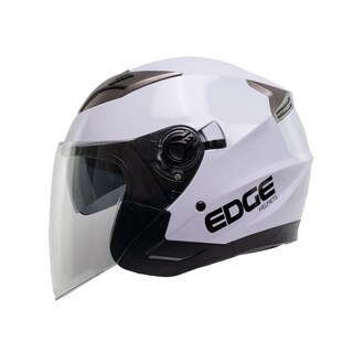 Foto 2 | Foto 2 | Casco Semi Integral Moto Edge Helmets Oficial Jaguar color Blanco Certificación Dot Talla L