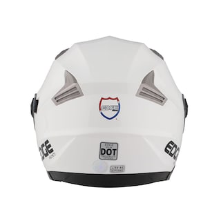 Foto 5 | Foto 5 | Casco Semi Integral Moto Edge Helmets Oficial Jaguar color Blanco Certificación Dot Talla L