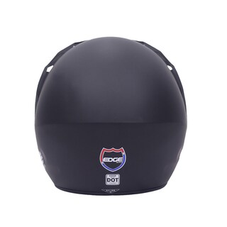 Foto 3 | Foto 3 | Casco Semi Integral Moto Edge Helmets Oficial Falcon color Negro Mate Certificación Dot Talla M