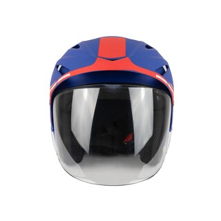 Foto 3 | Foto 3 | Casco Semi Integral Moto Edge Helmets Oficial WCX color Azul y Rojo Certificación Dot Talla L