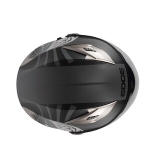 Foto 4 | Foto 4 | Casco Gris Semi Integral Edge Helmets Oficial Warrior Certificación Dot Talla M