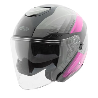 Foto 1 | Foto 1 | Casco Abierto Joe Rocket Rkt 70 Velocity Negro Gris Rosa