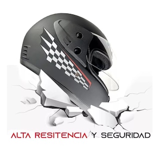 Foto 2 | Foto 2 | Casco Para Motocicleta Con Visor Protector Certificación Ce Talla M Eo Safe Imports Esi-16999 Negro