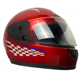 Foto 1 | Foto 1 | Casco Para Motocicleta Con Visor Protector Certificación Ce Talla M Eo Safe Imports Esi-17002 Rojo