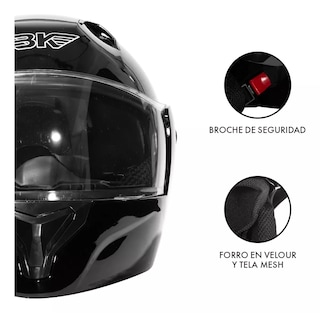 Foto 2 | Foto 2 | Casco Moto Abatible Plegable Gafas Talla: L Eo Safe Imports Esi-17824 Negro