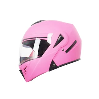Foto 1 | Foto 1 | Casco Abatible Para Moto De Rosa Doble Lente L – Xl, Certificado Dot Eo Safe Imports Esi-18991 Rosa