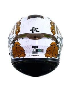 Foto 4 | Foto 4 | Casco Abatible Erok Santa Muerte Bco Dot + Mica De Regalo