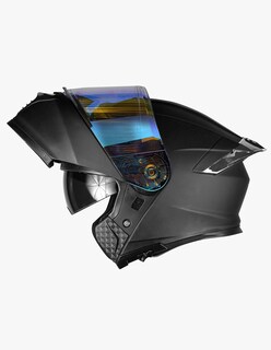 Foto 4 | Foto 4 | Casco Abatible Kov Thunder Plata Visión Nocturna Dot