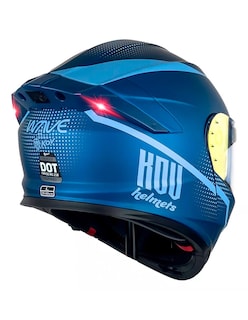 Foto 3 | Foto 3 | Casco Kov Abatible Moto Thunder Waves Azul Con Luz Led Dot